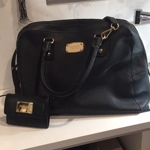 Black Michael Kors Handbag and Wallet
